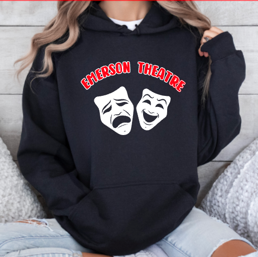 Emerson Theatre Hoodie Sweatshirt - Mask Design