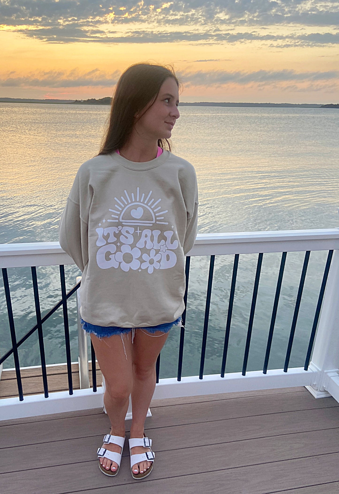 It's All Good Crew Neck Sweatshirt