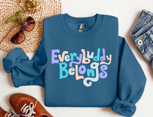 Best Buddies Everybuddy Belongs Crew Neck Sweatshirt