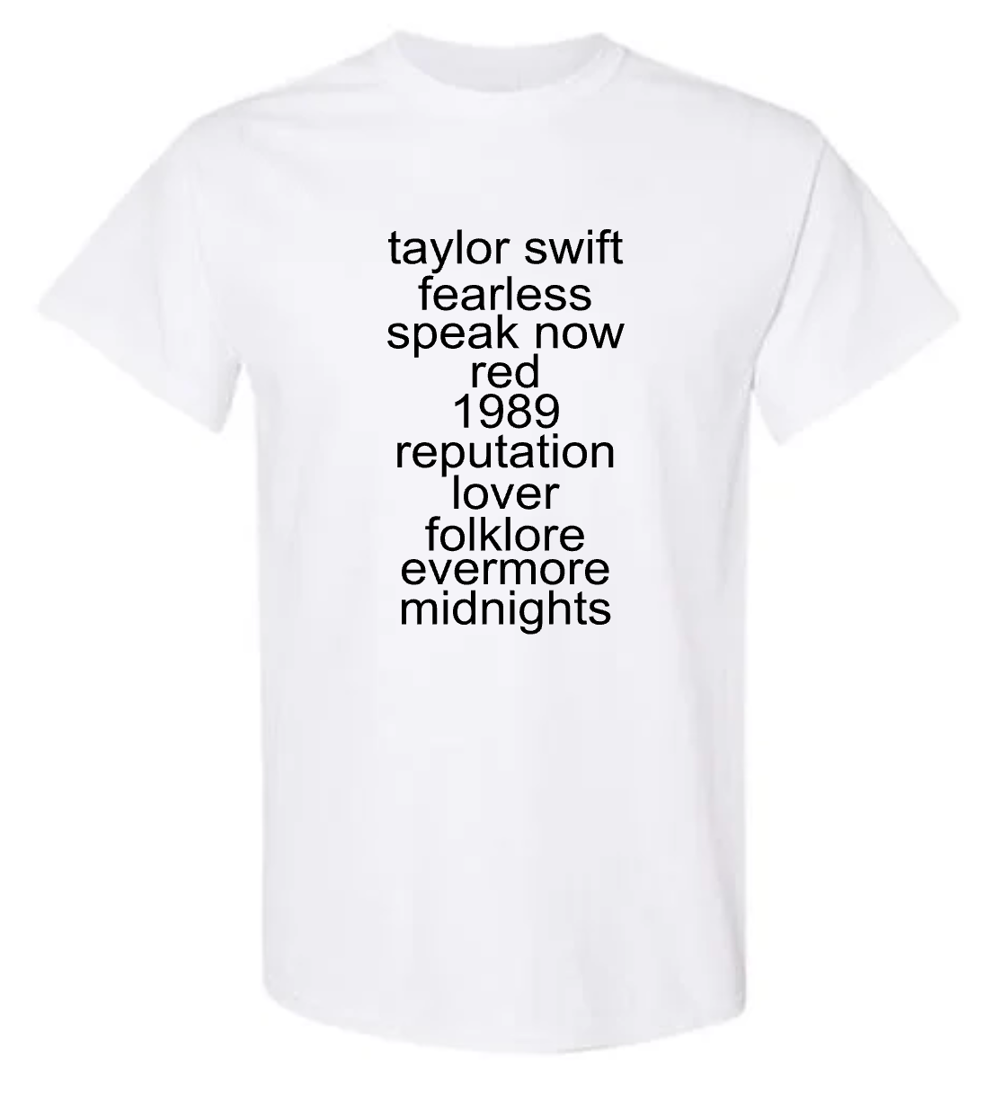 Taylor Swift Album List T-Shirt