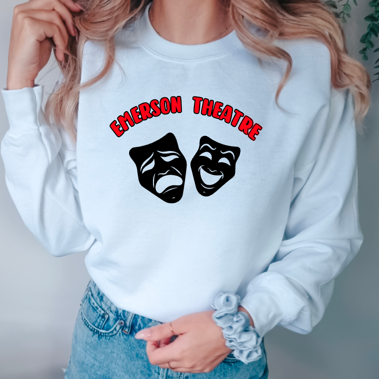 Emerson Theatre Crew Neck Sweatshirt - Mask Design