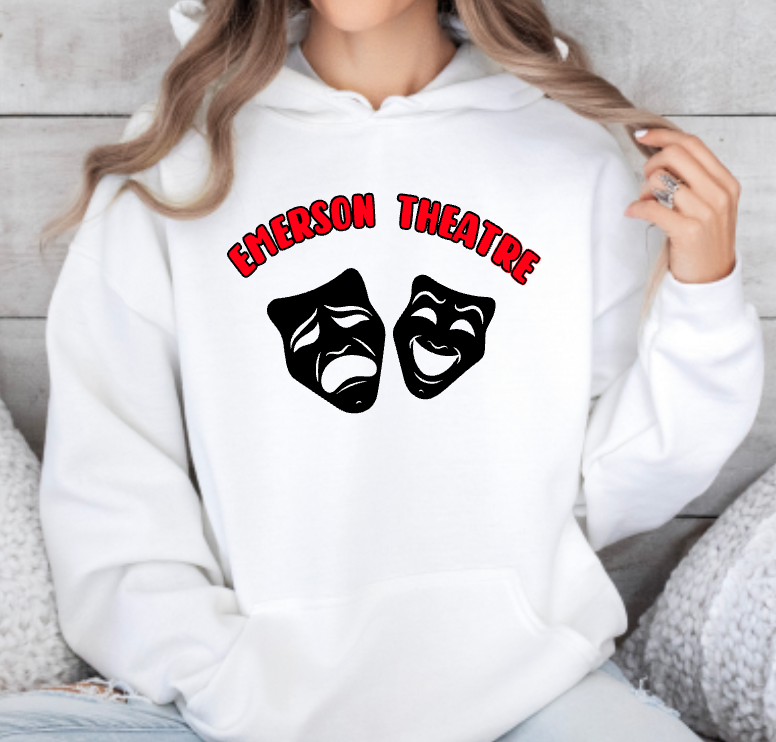 Emerson Theatre Hoodie Sweatshirt - Mask Design