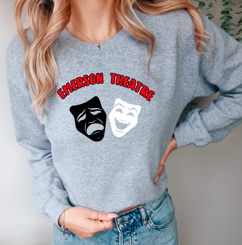 Emerson Theatre Crew Neck Sweatshirt - Mask Design
