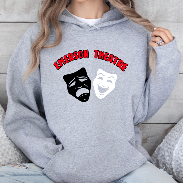 Emerson Theatre Hoodie Sweatshirt - Mask Design