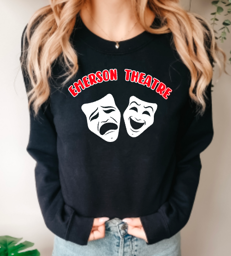 Emerson Theatre Crew Neck Sweatshirt - Mask Design