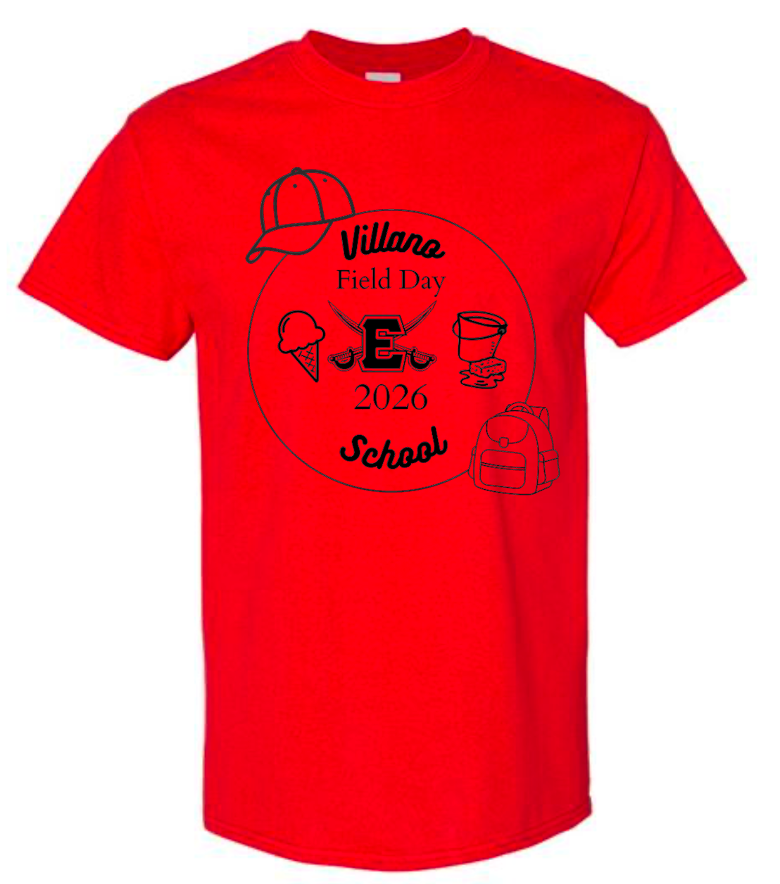 Red Team Villano Field Day 2026 T-Shirt