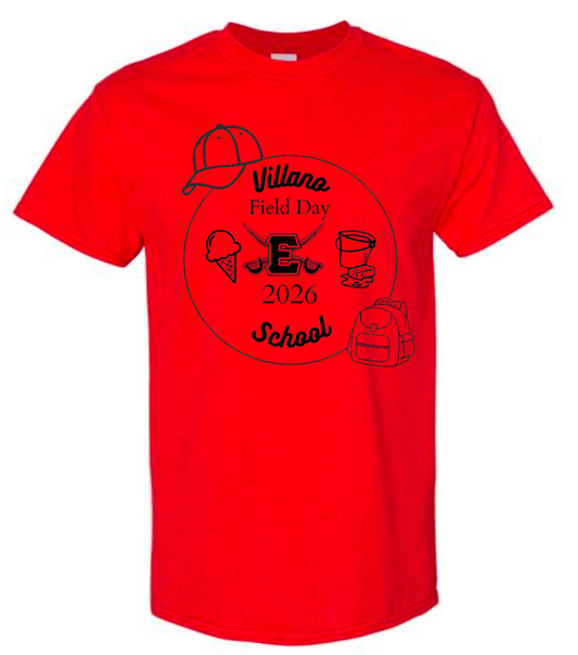 Red Team Villano Field Day 2026 T-Shirt