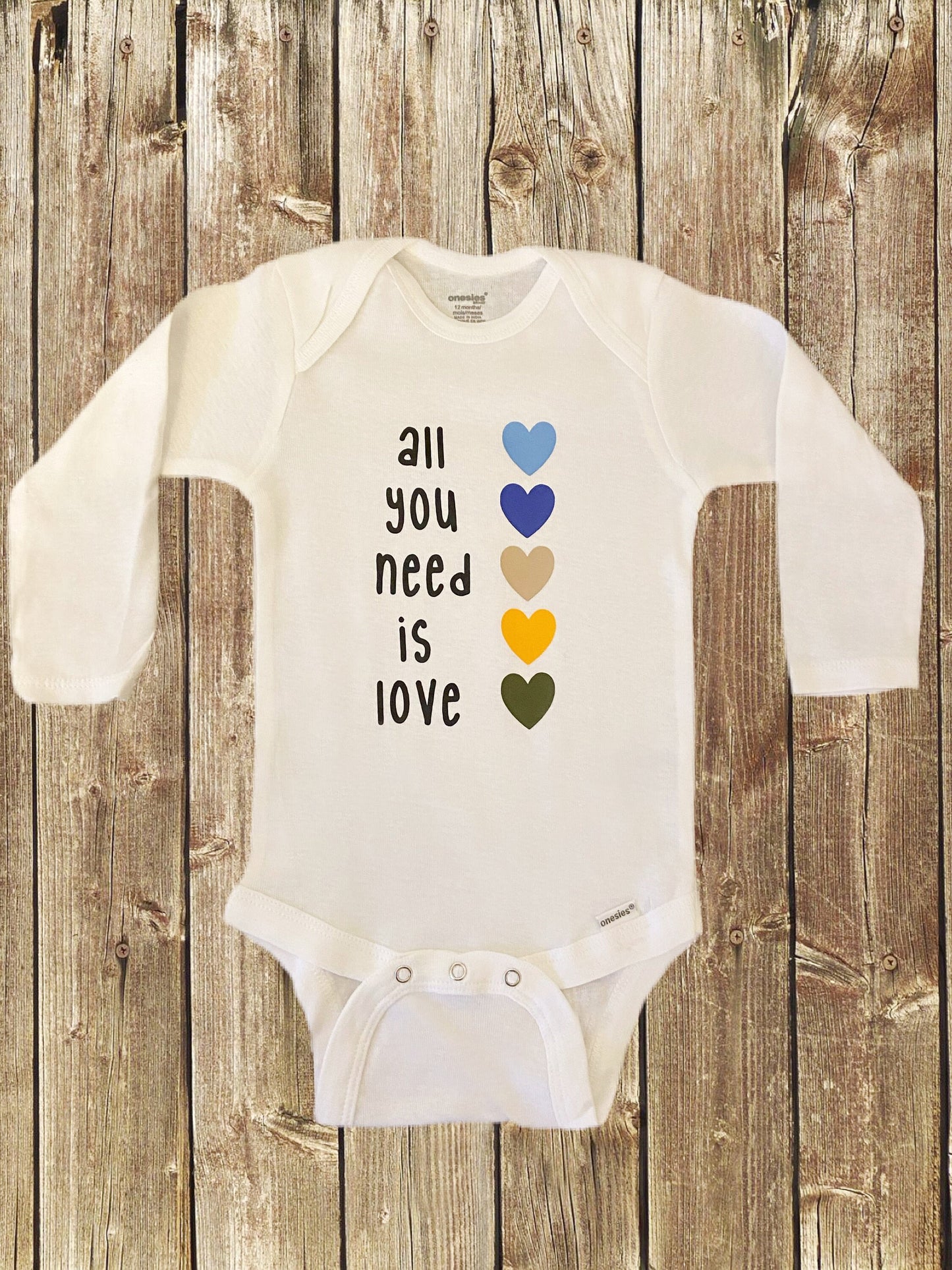 All You Need Is Love Beatles Baby Onesie