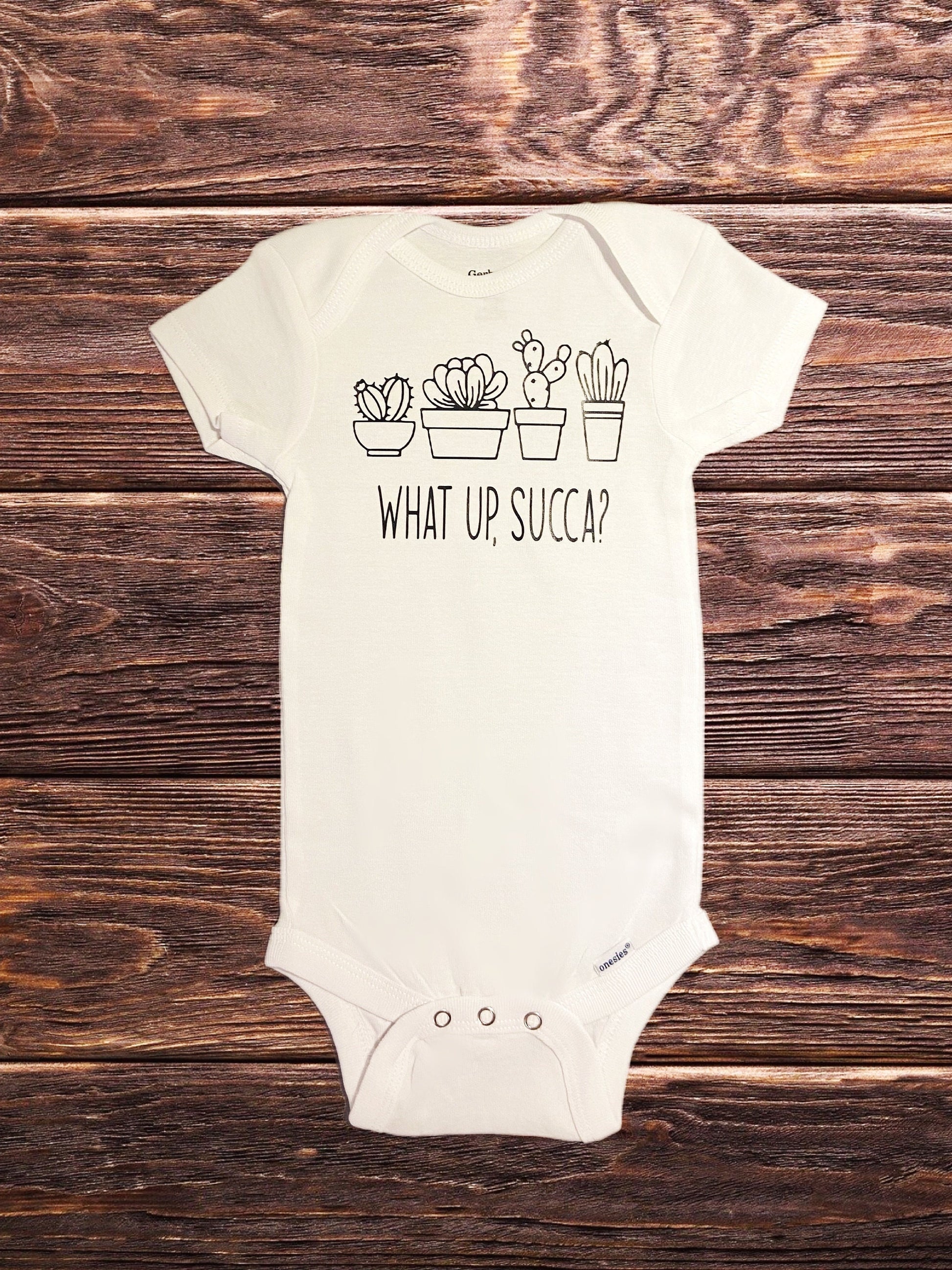 What Up Succa? Plant Baby Onesie