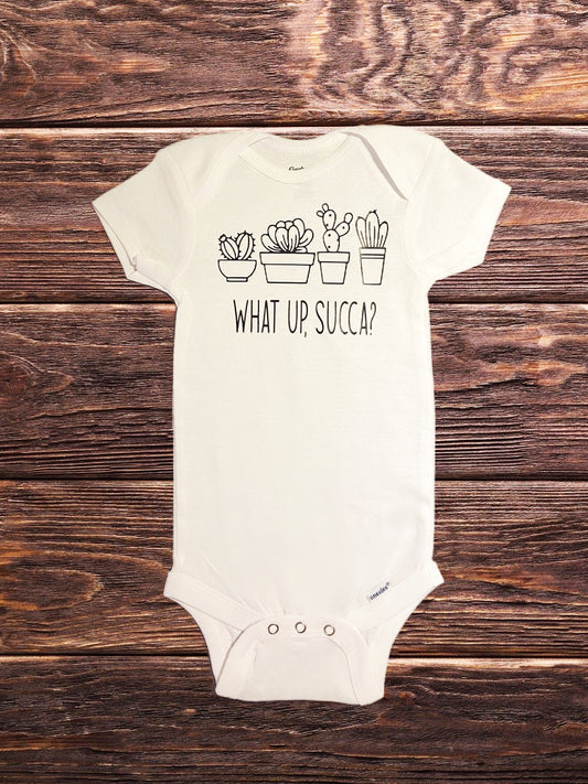 What Up Succa? Plant Baby Onesie