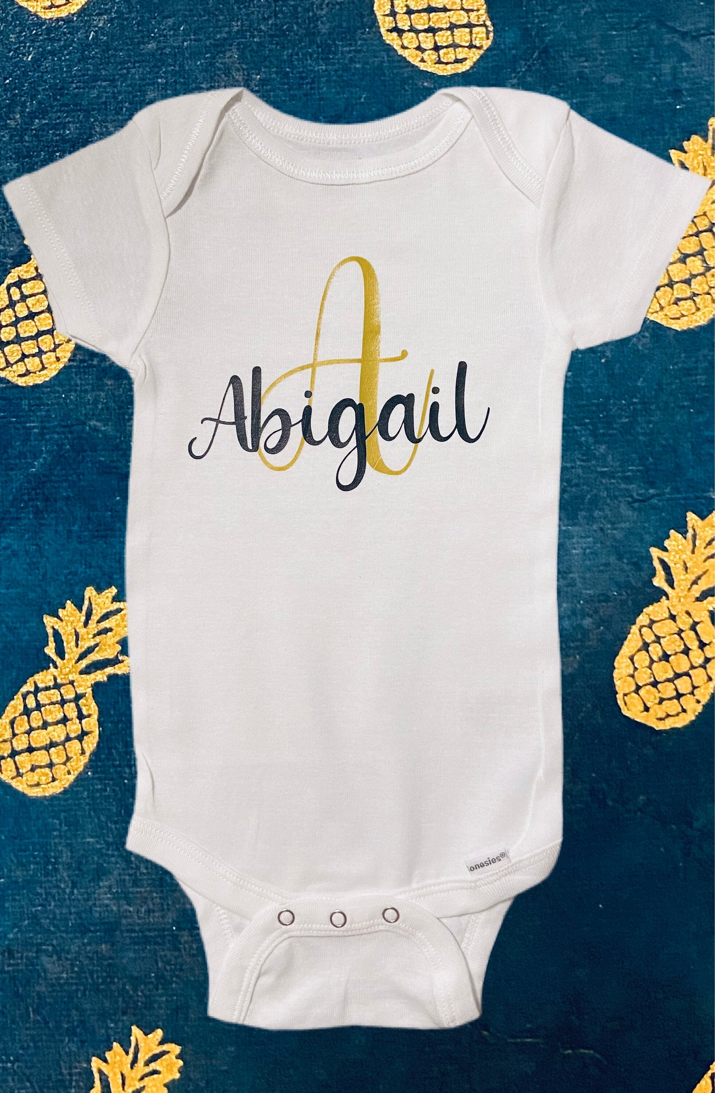 Custom initial/name onesie