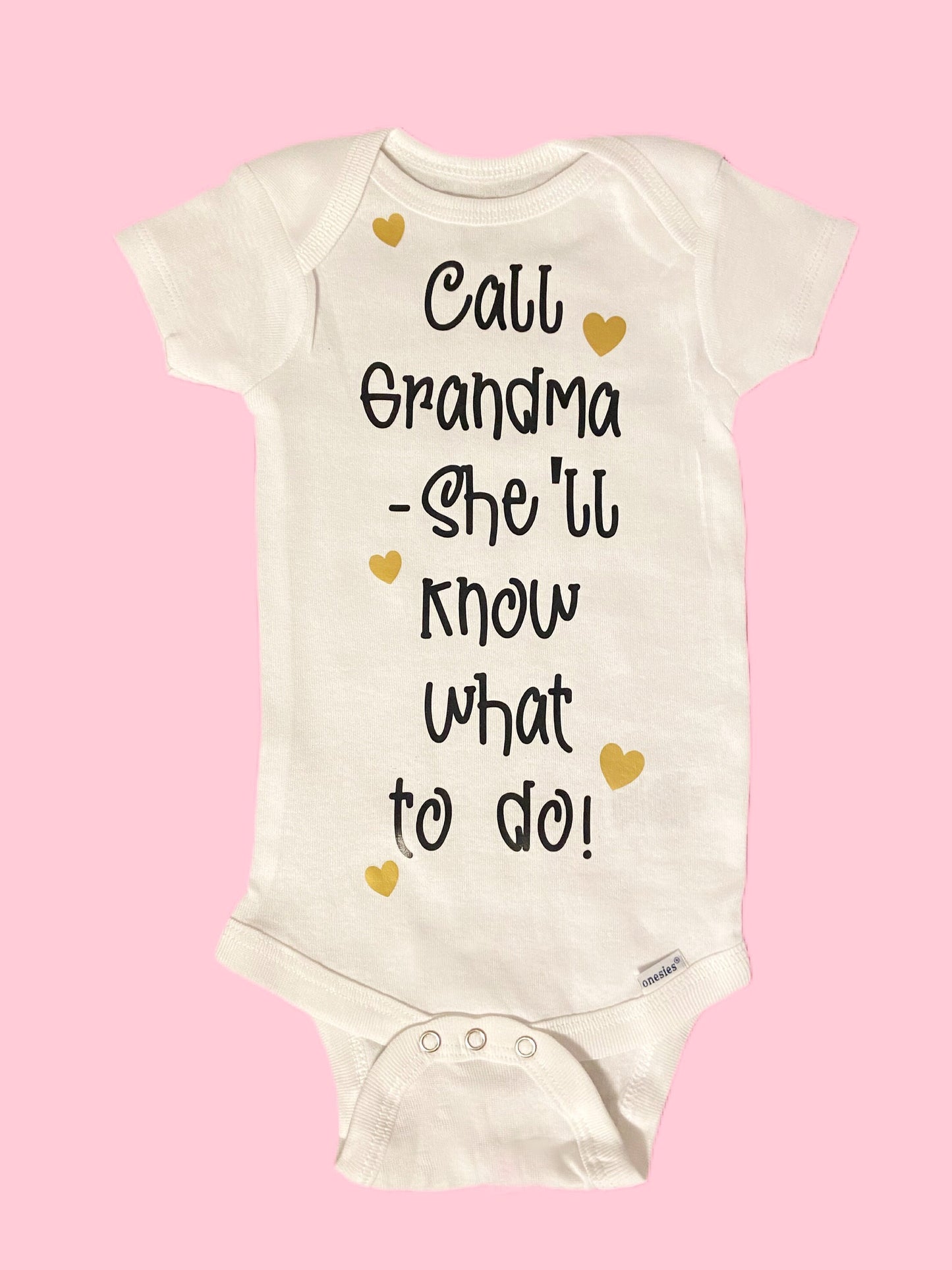 Call Grandma baby onesie