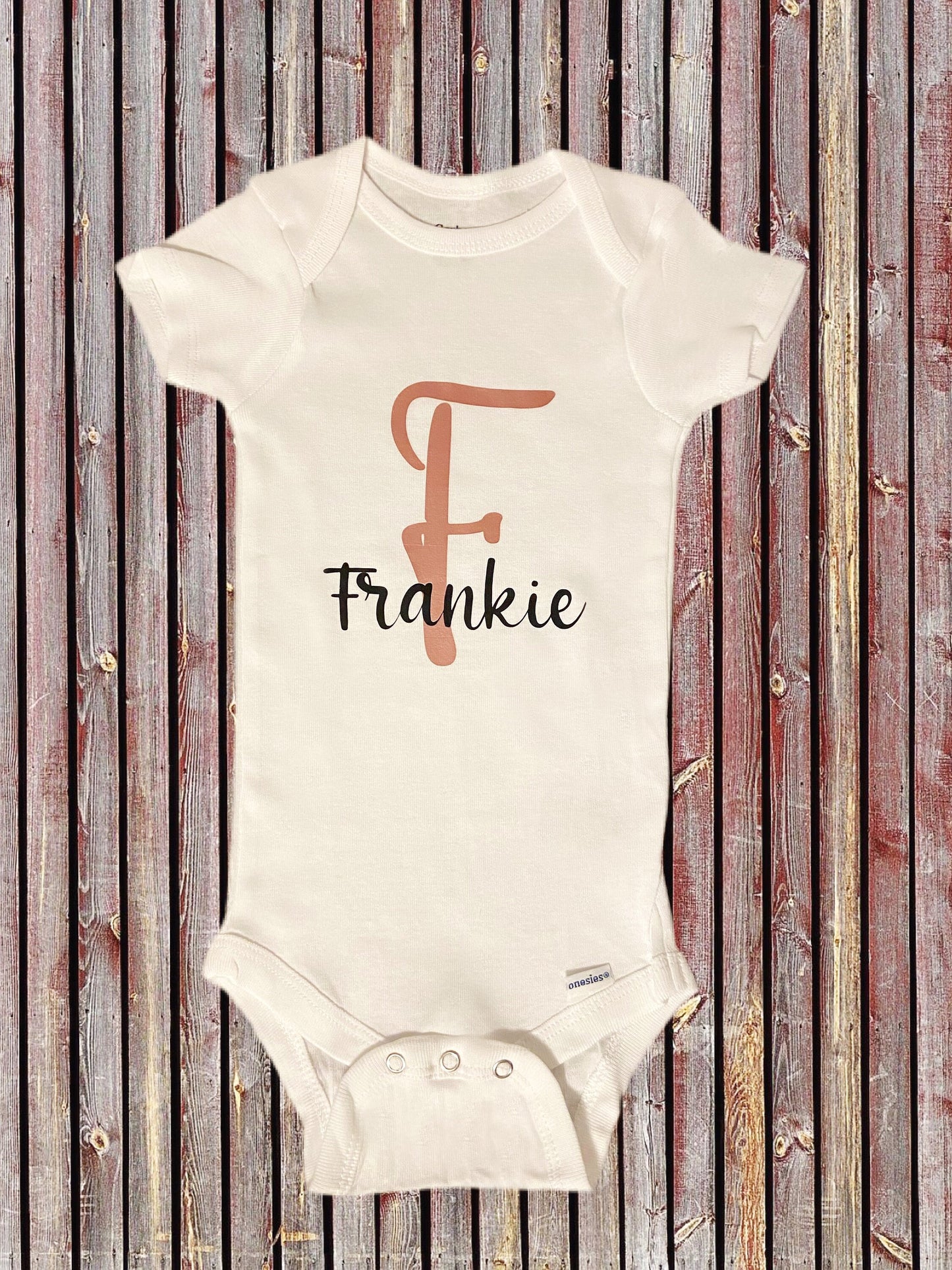 Custom initial/name onesie