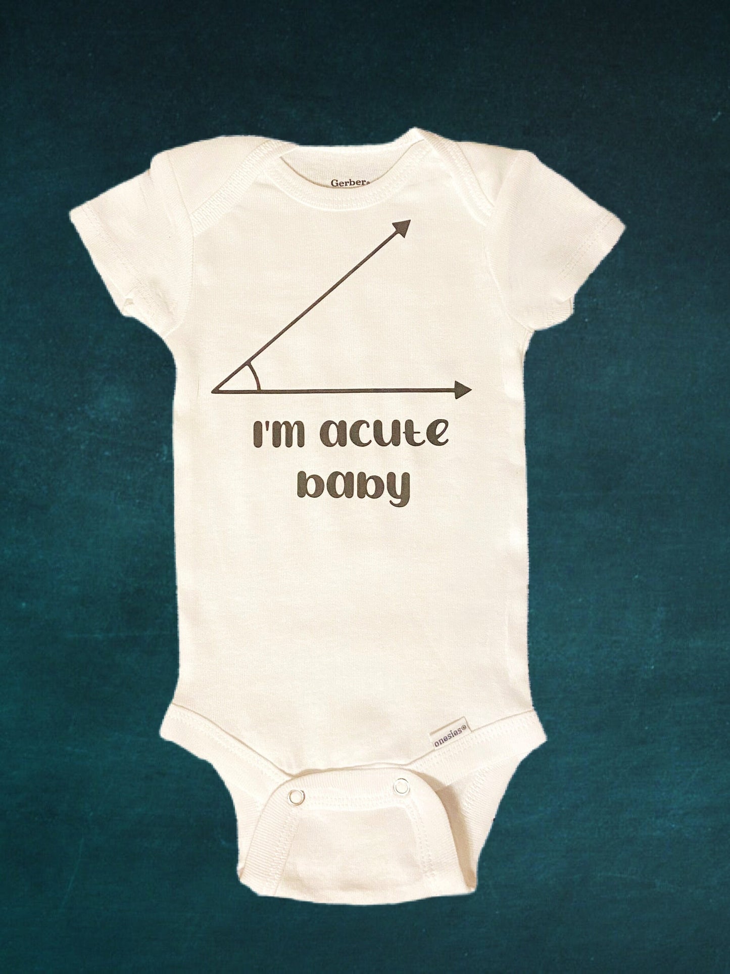 Acute Math Teacher Baby Onesie