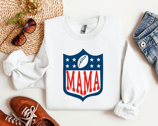 Football Mama Sweatshirt, NFL Crew Neck