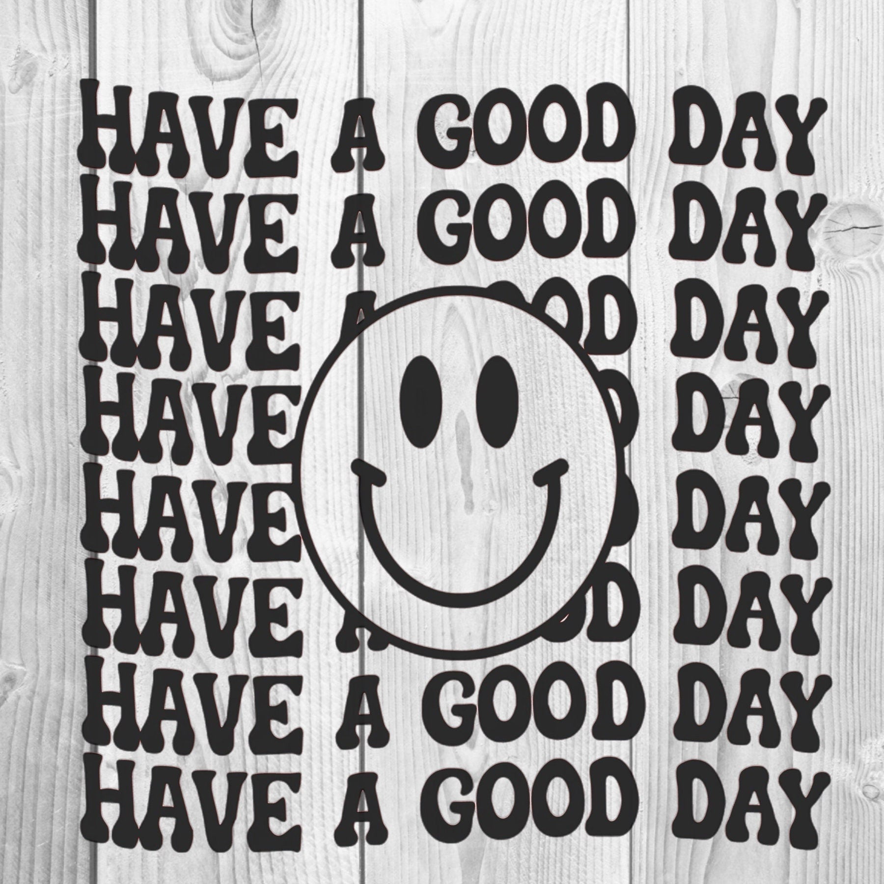 Have a Good Day Wavy Smiley Face SVG, PNG, JPG